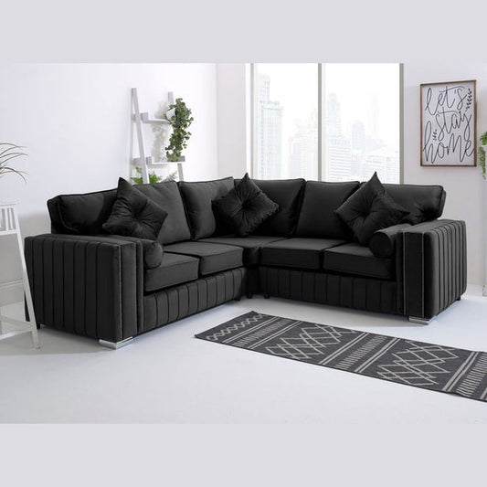 Layla Corner Sofa Black