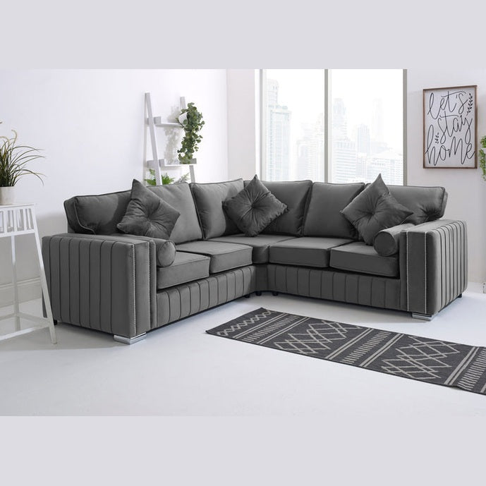 Layla Corner Sofa Dark Grey