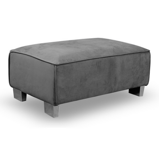 Sloane Luxury Large Footstool Grey