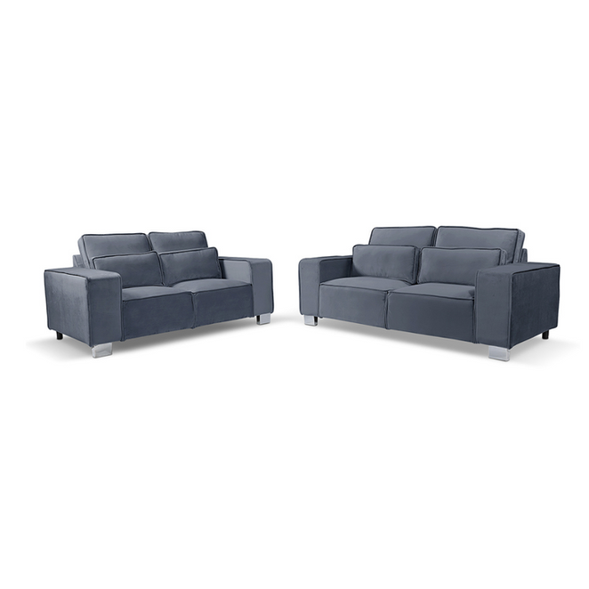 Sloane Luxury Large 3+2 Sofa Set Grey