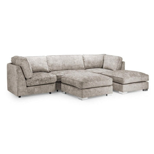 Bishop U Shape Corner Sofa Chenille Mink