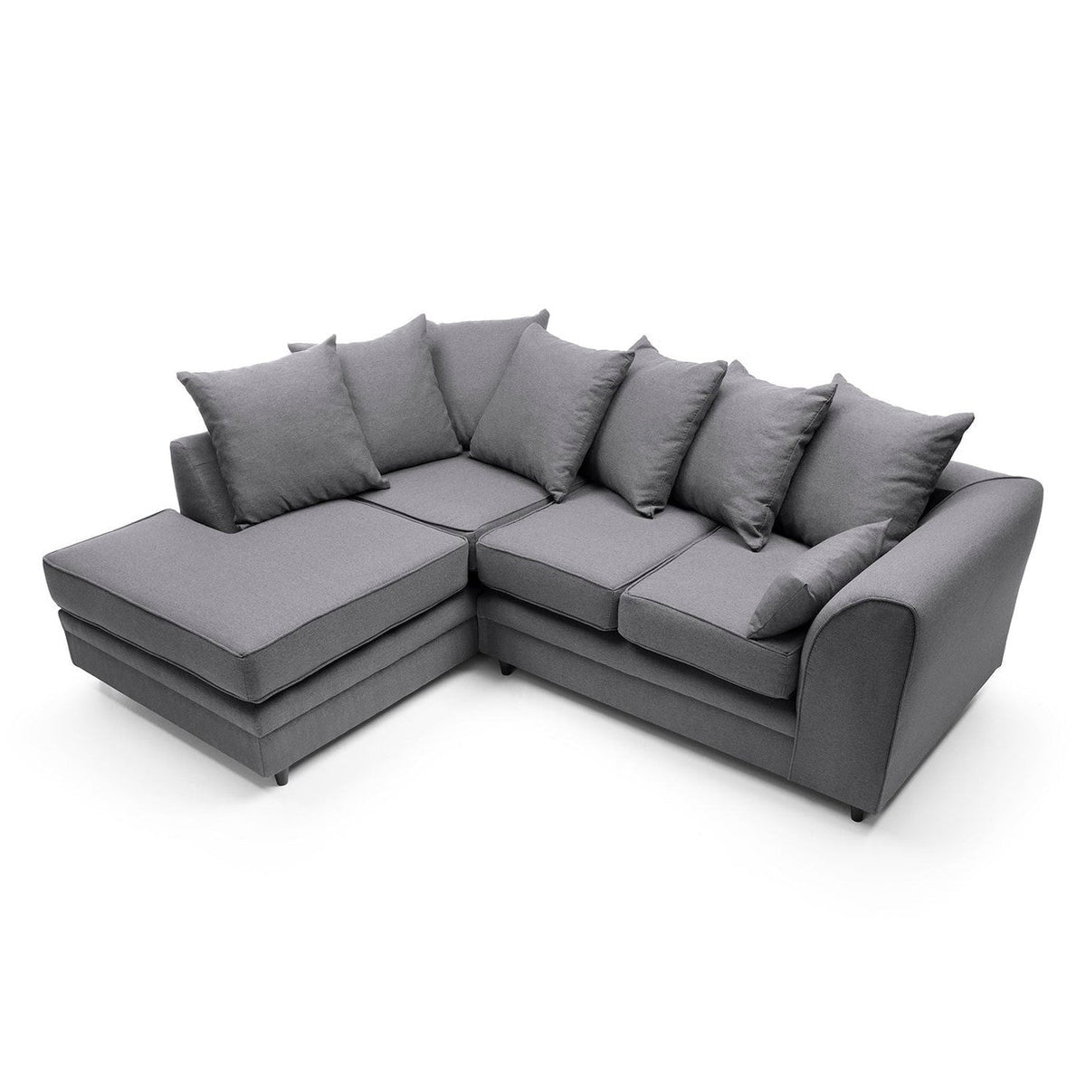 Plush Velvet Corner Sofa